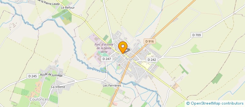 localisation de l'entreprise EHPAD à TRUN