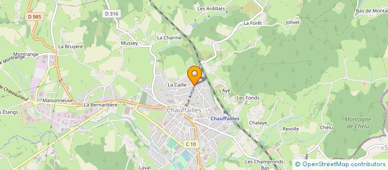 localisation de l'entreprise EHPAD ANTONIN ACHAINTRE à CHAUFFAILLES