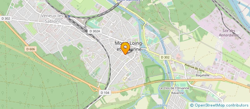 localisation de l'entreprise EHPAD ARTHUR VERNES  MORET-LOING-ET-ORVANNE