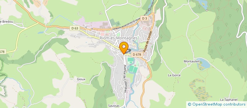 localisation de l'entreprise EHPAD BRUN VERGEADE à RIOM-ES-MONTAGNES
