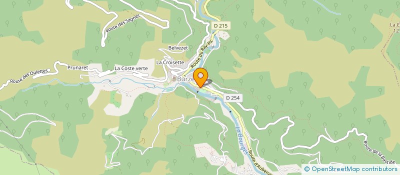 localisation de l'entreprise EHPAD CHALAMBELLE à BURZET