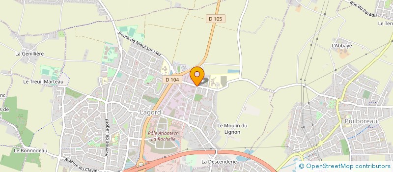 localisation de l'entreprise EHPAD CHATEAU DU BOIS D'HURE à LAGORD