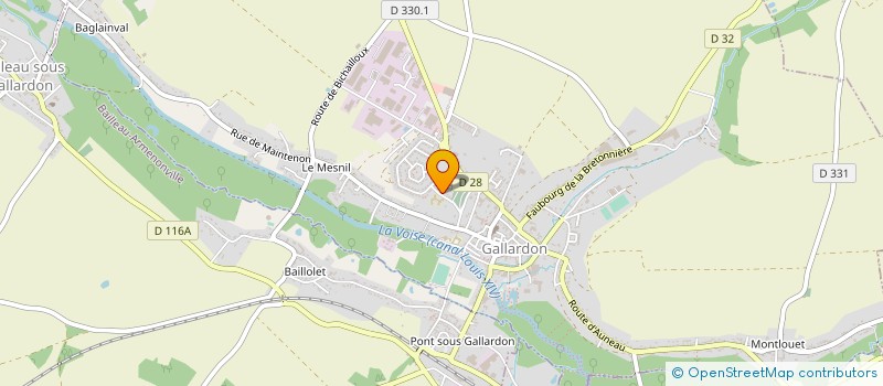 localisation de l'entreprise EHPAD COTEAUX SAINT MATHIEU à GALLARDON