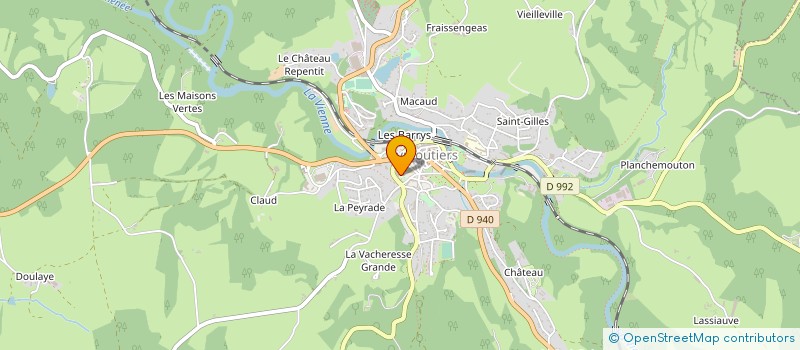 localisation de l'entreprise EHPAD D'EYMOUTIERS à EYMOUTIERS