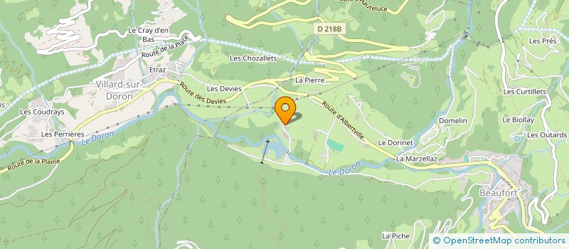 localisation de l'entreprise EHPAD DE BEAUFORT  BEAUFORT