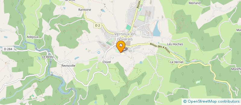 localisation de l'entreprise EHPAD DE BEAUREGARD à VERNOUX-EN-VIVARAIS