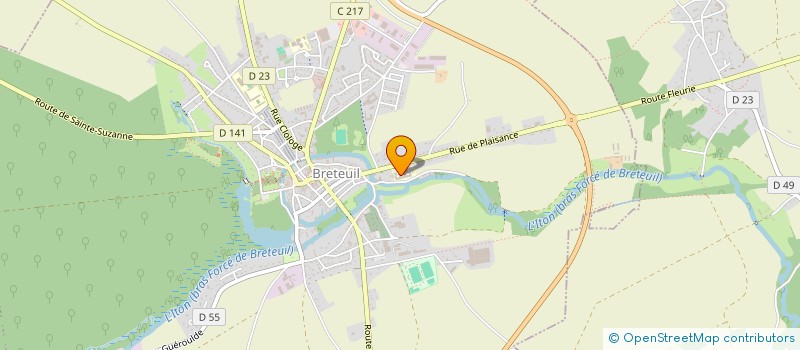 localisation de l'entreprise EHPAD DE BRETEUIL SUR ITON à BRETEUIL