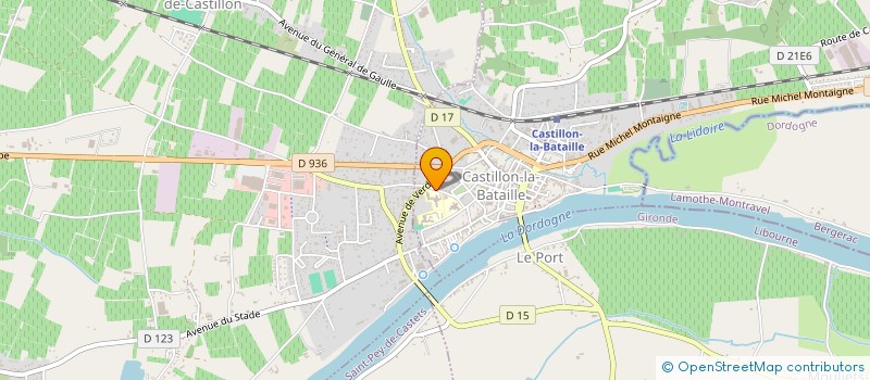 localisation de l'entreprise EHPAD DE CASTILLON à CASTILLON-LA-BATAILLE