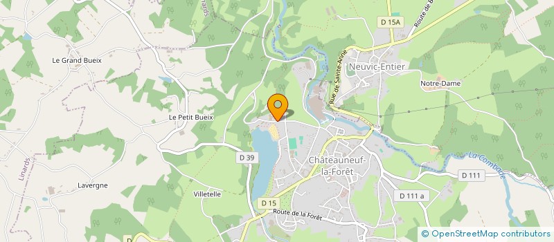 localisation de l'entreprise EHPAD DE CHATEAUNEUF à CHATEAUNEUF-LA-FORET