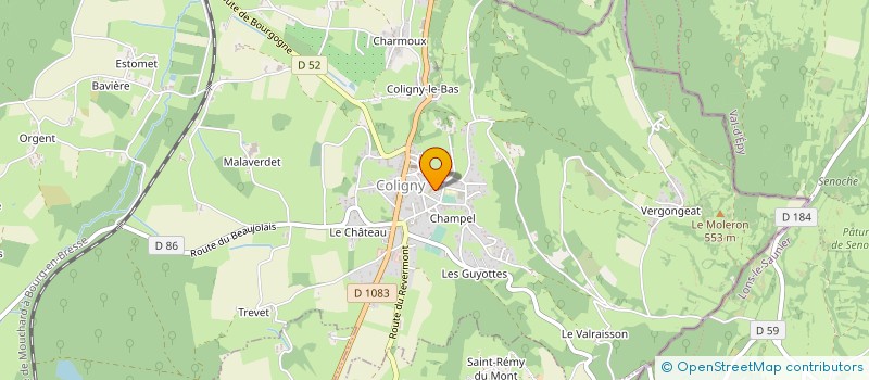 localisation de l'entreprise EHPAD DE COLIGNY RESIDENCE LA JONQUILLERE à COLIGNY