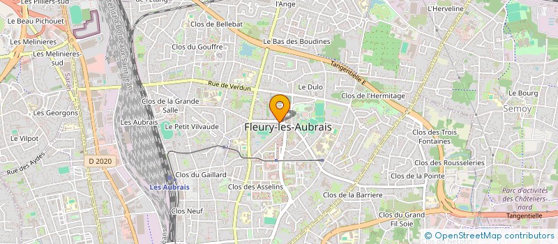 localisation de l'entreprise EHPAD DE FLEURY-LES-AUBRAIS à FLEURY-LES-AUBRAIS