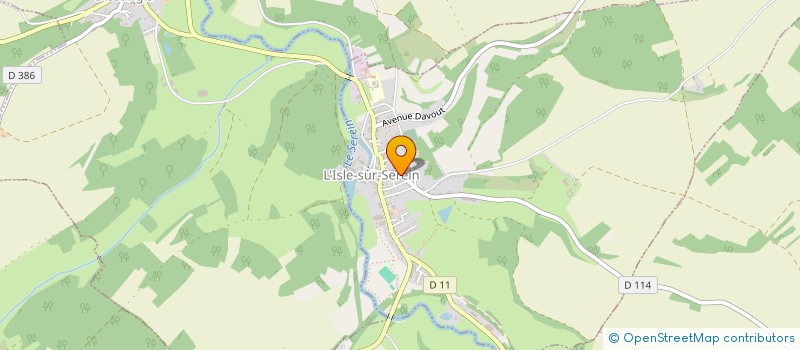 localisation de l'entreprise EHPAD DE L'ISLE -SUR-SEREIN à L'ISLE-SUR-SEREIN