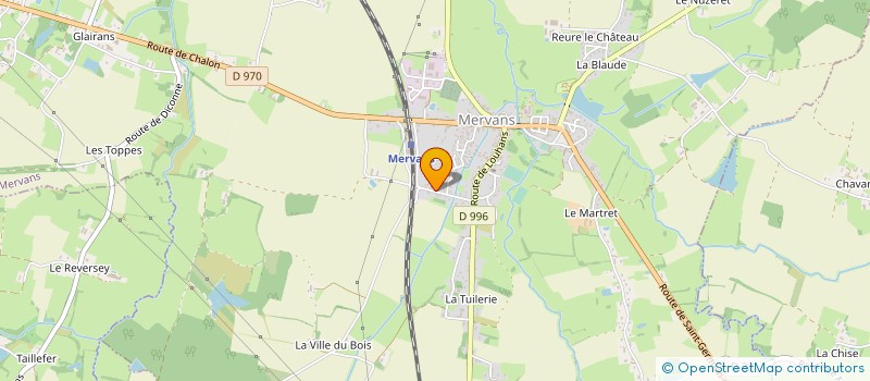 localisation de l'entreprise EHPAD DE MERVANS à MERVANS