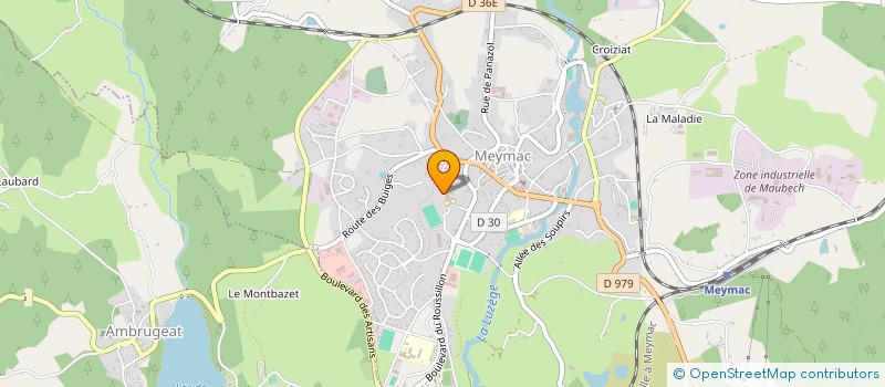 localisation de l'entreprise EHPAD DE MEYMAC  MEYMAC