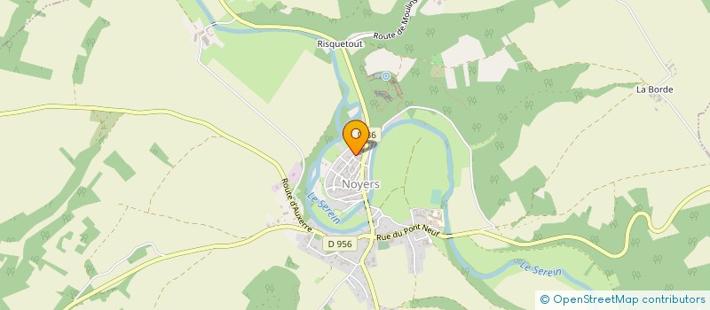 localisation de l'entreprise EHPAD DE NOYERS-SUR-SEREIN à NOYERS
