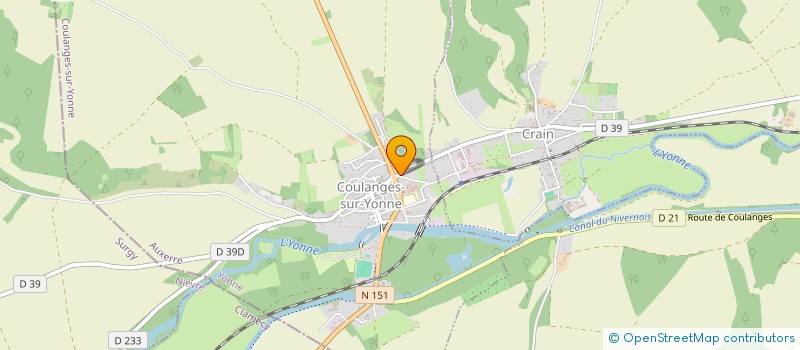 localisation de l'entreprise EHPAD DE SAINTE CLOTILDE à COULANGES-SUR-YONNE