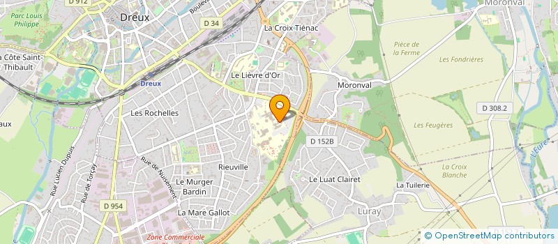 localisation de l'entreprise EHPAD DEPARTEMENTAL AUTONOME DE DREUX à DREUX