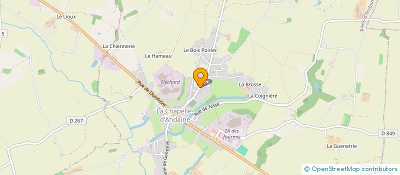 localisation de l'entreprise EHPAD DES ANDAINES à RIVES D'ANDAINE