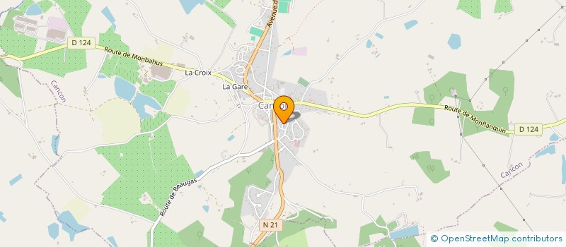 localisation de l'entreprise EHPAD DES COTEAUX  CANCON