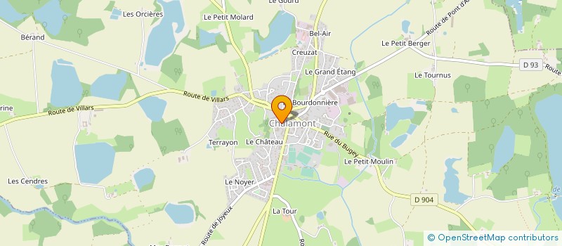 localisation de l'entreprise EHPAD DES MILLE ETANGS A CHALAMONT à CHALAMONT