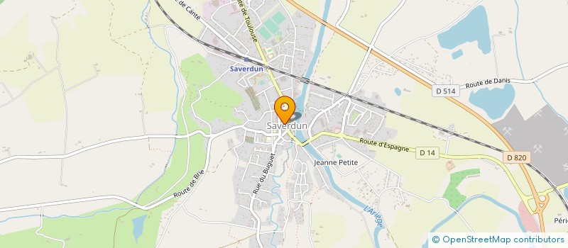 localisation de l'entreprise EHPAD DES PORTES D'ARIEGE PYRENEES à SAVERDUN