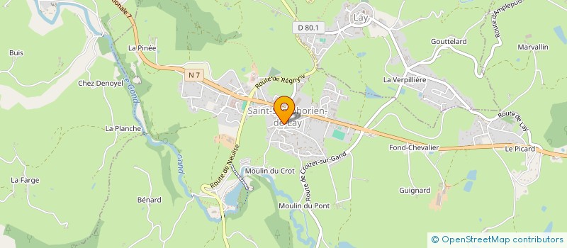 localisation de l'entreprise EHPAD DES TILLEULS à SAINT-SYMPHORIEN-DE-LAY