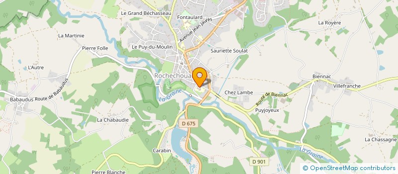 localisation de l'entreprise EHPAD DU CHATEAU  ROCHECHOUART