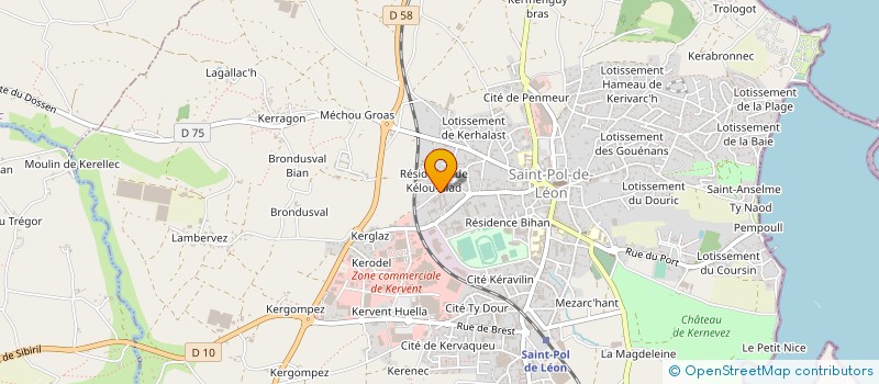 localisation de l'entreprise EHPAD DU HAUT LEON à SAINT-POL-DE-LEON