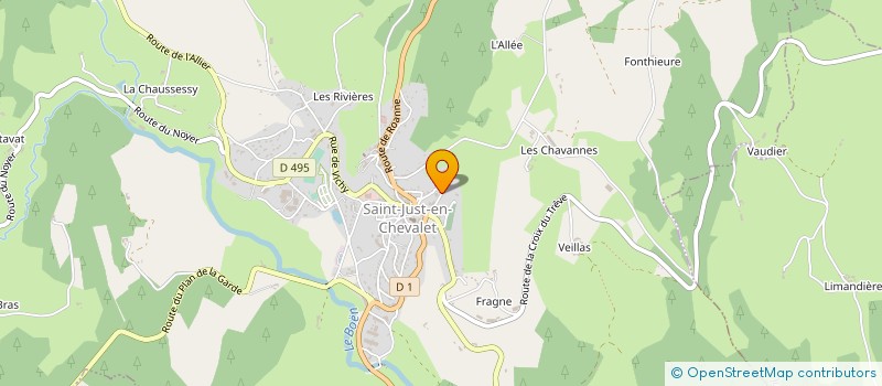 localisation de l'entreprise EHPAD DU PAYS D URFE à SAINT-JUST-EN-CHEVALET