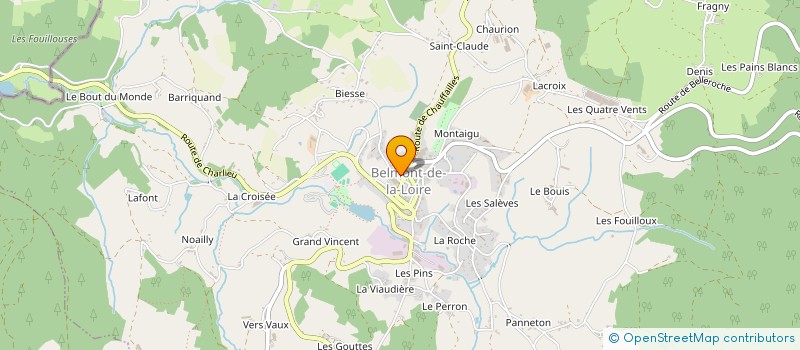 localisation de l'entreprise EHPAD DU PAYS DE BELMONT  BELMONT-DE-LA-LOIRE