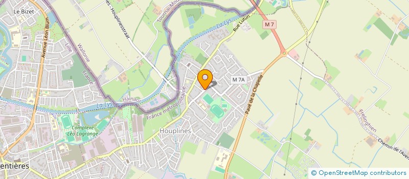 localisation de l'entreprise EHPAD FONDATION HENRY DELERUE  HOUPLINES