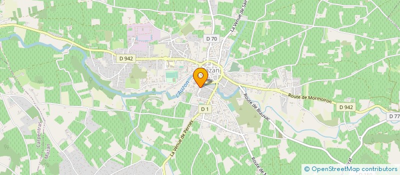 localisation de l'entreprise EHPAD HIPPOLYTE SAUTEL  MAZAN