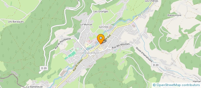 localisation de l'entreprise EHPAD INTERCOMMUNAL PLOMBIERES-VAL D AJOL à LE VAL-D'AJOL