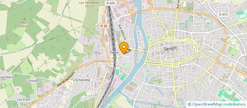 localisation de l'entreprise EHPAD INVEST  SENS