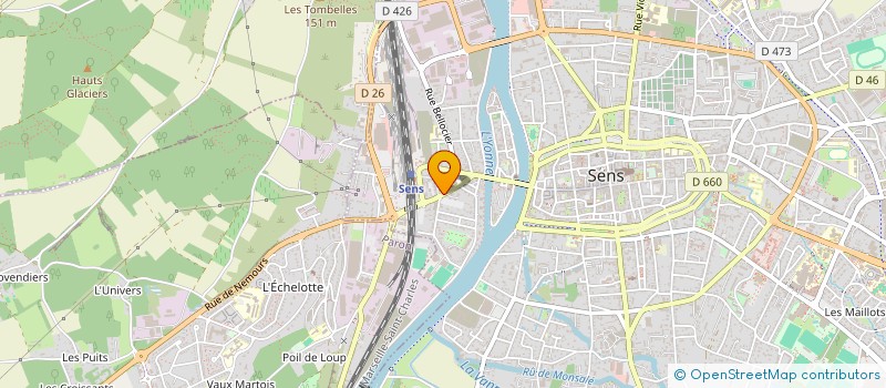 localisation de l'entreprise EHPAD INVEST à SENS