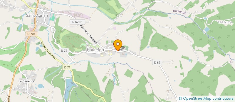 localisation de l'entreprise EHPAD JACQUES FRANCOIS DE HAUTEFORT  HAUTEFORT