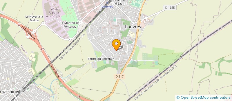 localisation de l'entreprise EHPAD JULES FOSSIER  LOUVRES