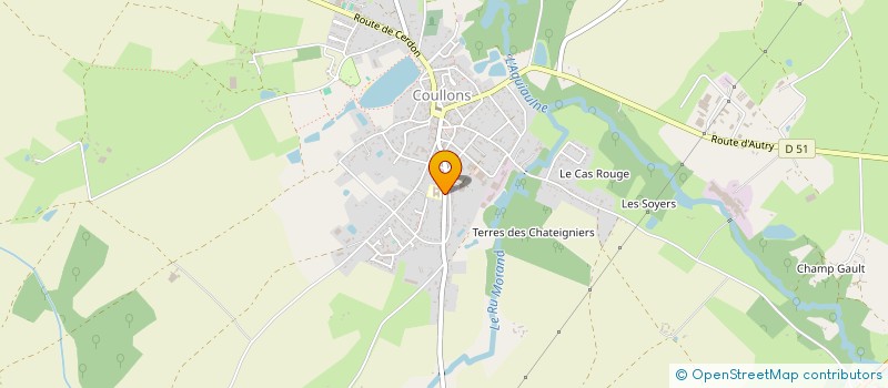 localisation de l'entreprise EHPAD LA CHANTERELLE COULLONS à COULLONS