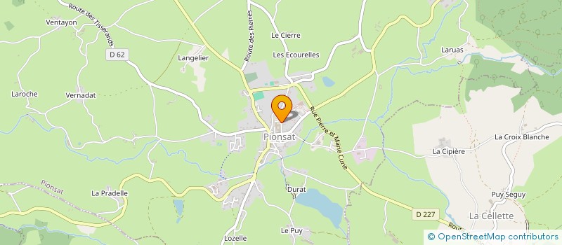 localisation de l'entreprise EHPAD LA LOUISIANE à PIONSAT