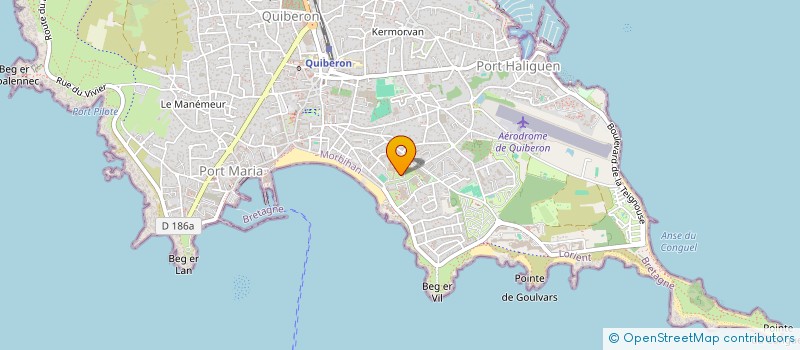 localisation de l'entreprise EHPAD LA ROSE DES VENTS  QUIBERON