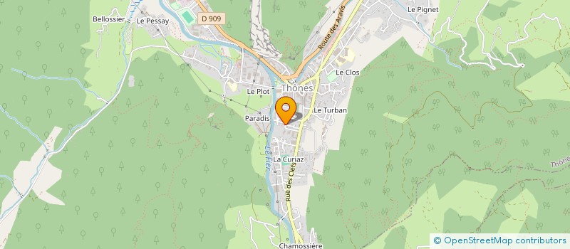 localisation de l'entreprise EHPAD LE CHANT DU FIER à THONES