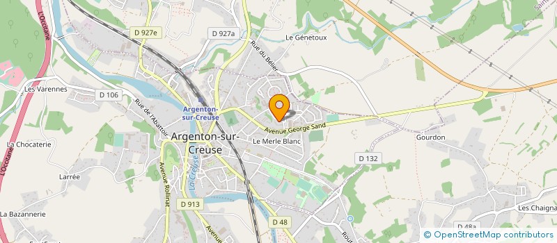 localisation de l'entreprise EHPAD LE CLOS DU VERGER à ARGENTON-SUR-CREUSE