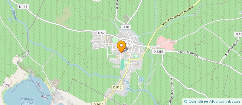 localisation de l'entreprise EHPAD LE MINERVOIS à OLONZAC