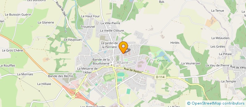 localisation de l'entreprise EHPAD LES AJONCS D'OR à ALLAIRE
