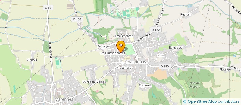 localisation de l'entreprise EHPAD LES ALLOBROGES à CHAPONNAY