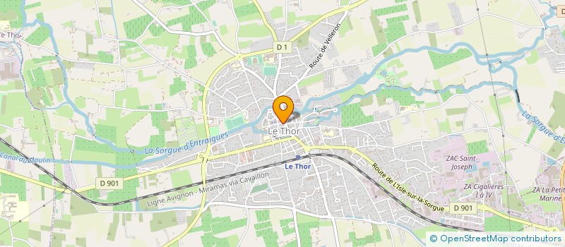 localisation de l'entreprise EHPAD LES CIGALES  LE THOR