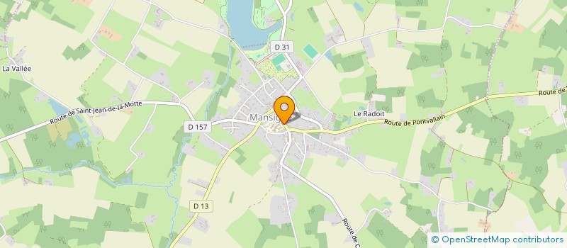 localisation de l'entreprise EHPAD LES GLYCINES à MANSIGNE