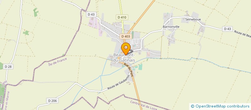 localisation de l'entreprise EHPAD LES JARDINS DE CHAGOT à BEAUMONT-DU-GATINAIS