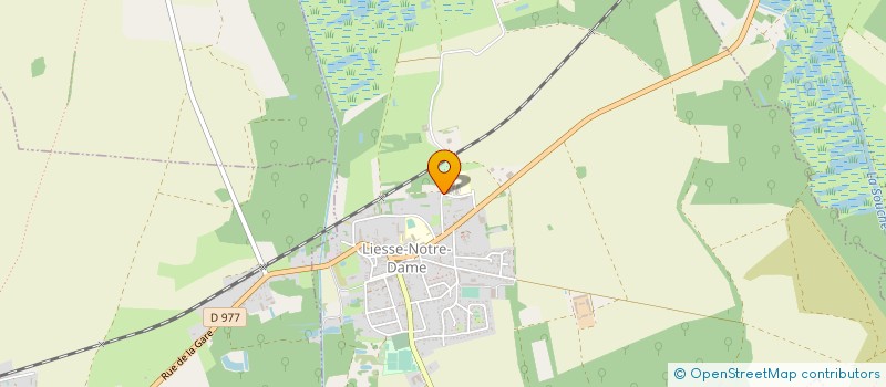 localisation de l'entreprise EHPAD LES JARDINS DU MONDE  LIESSE-NOTRE-DAME