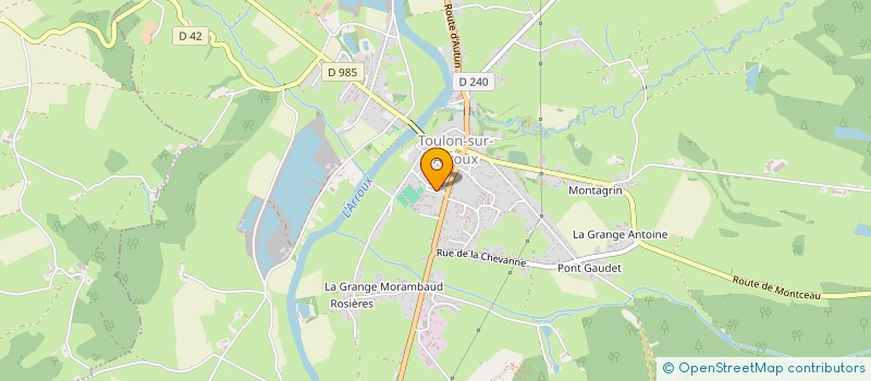 localisation de l'entreprise EHPAD LES MARRONNIERS  TOULON-SUR-ARROUX